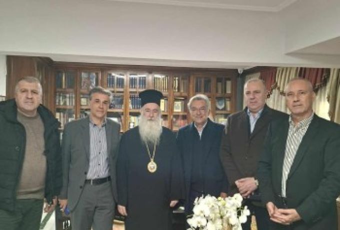 Εθιμοτυπική επίσκεψη του Προέδρου και της Διοίκησης του Επιμελητηρίου Κορινθίας στον νέο Μητροπολίτη Κορίνθου κ.κ. Παύλο